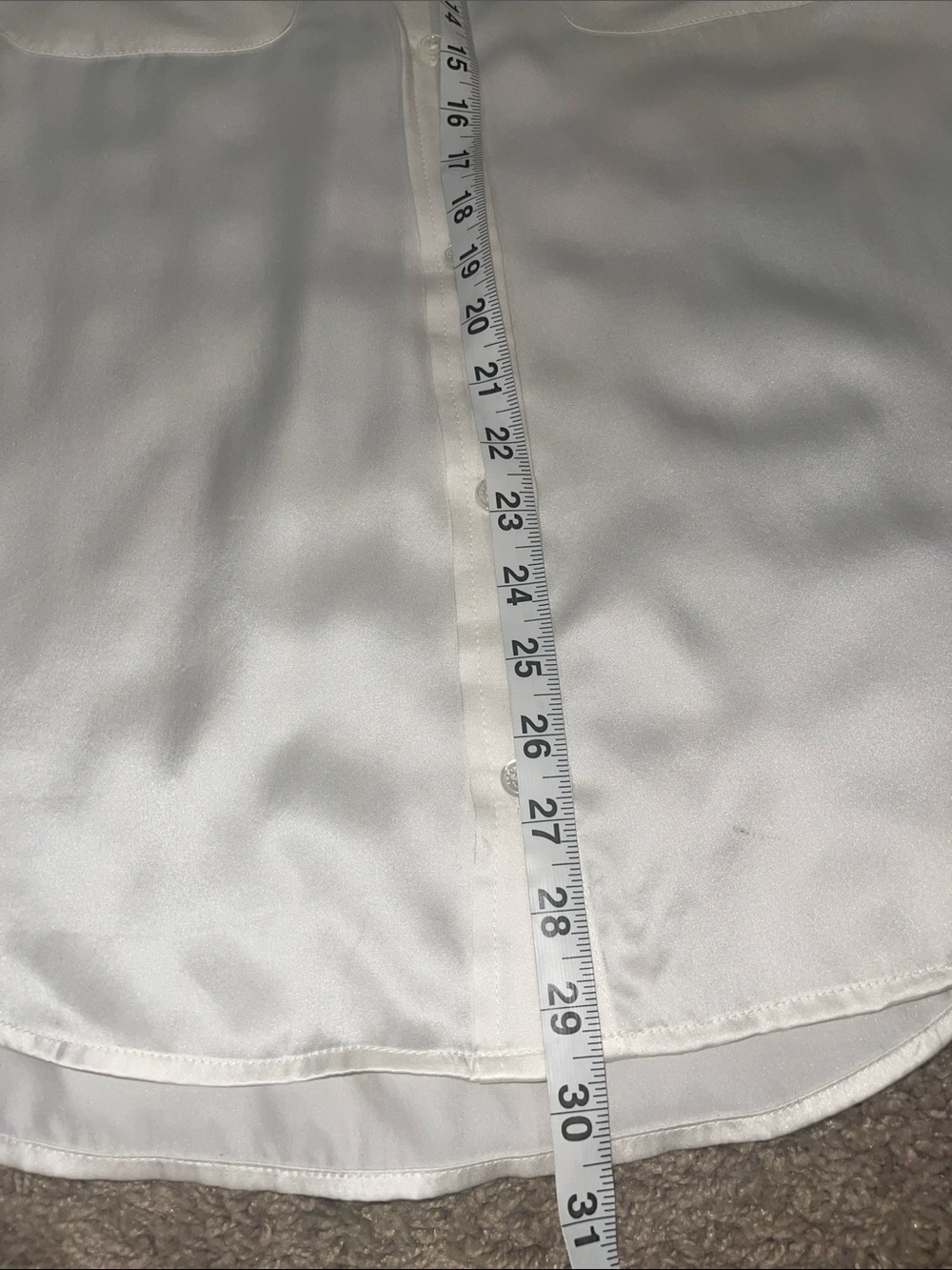 Equipment Ivory Smooth 💯 Silk Button down Blouse Sz. XL - Picture 10 of 12